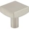 Jeffrey Alexander 1-1/8" Overall Length Satin Nickel Square Dominique Cabinet Knob 845SN - alternate 1